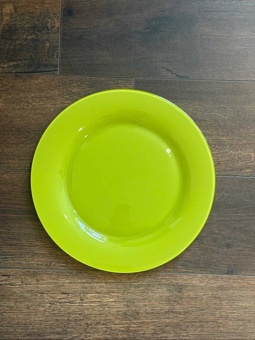 Bright Lime Green Dinner Plate-(set of 4)
